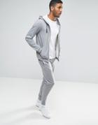Emporio Armani Ea7 Jogger With Cuff & Logo In Gray - Gray