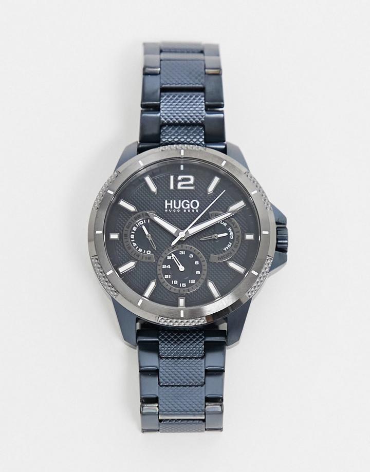 Hugo Mens Bracelet Watch In Navy