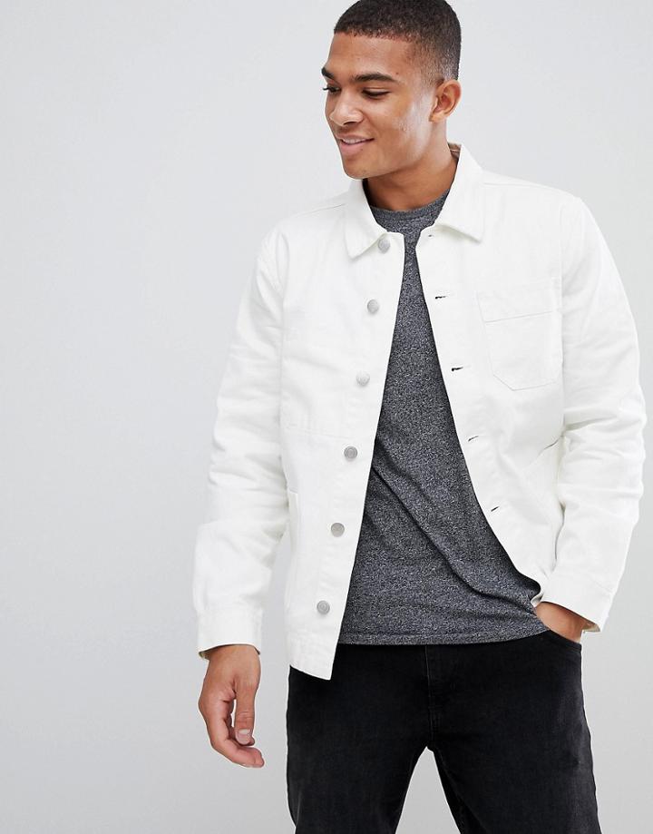 New Look Worker Jacket In Cream - Cream