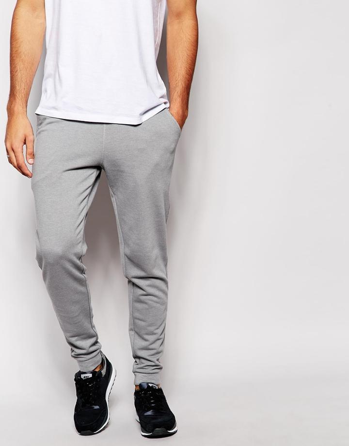 Asos Skinny Joggers - Elephant Gray Marl