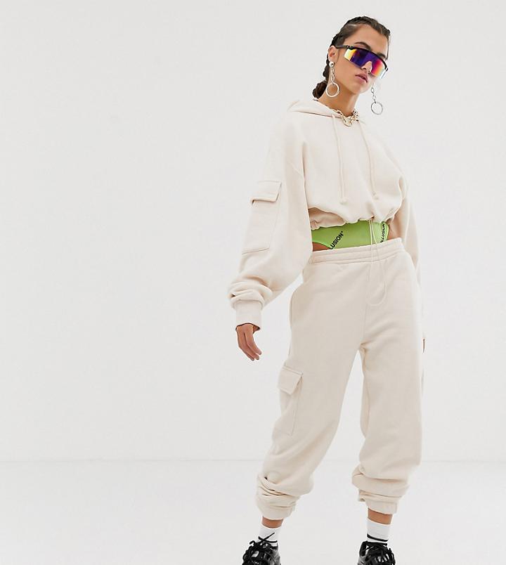 Collusion Jogger With Carpenter Pocket - White