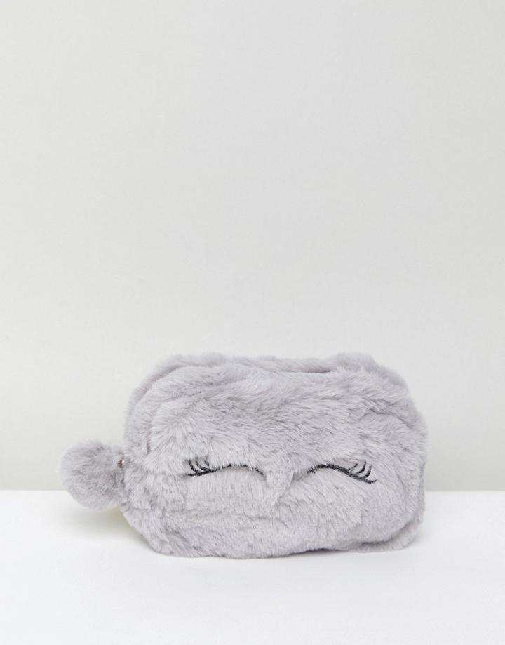 New Look Fluffy Monster Purse - Gray