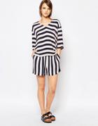 Samsoe & Samsoe Gessi Shorts In Stripe - Multi