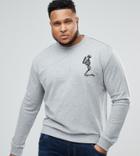 Religion Plus Big Skeleton Crew Neck Sweat - Gray