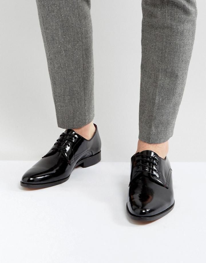 Ted Baker Aundre Patent Derby Shoes - Black