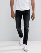 Loyalty And Faith Slim Fit Jeans In Washed Black - Black