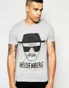 Asos Muscle T-shirt With Heisenberg Print - Gray