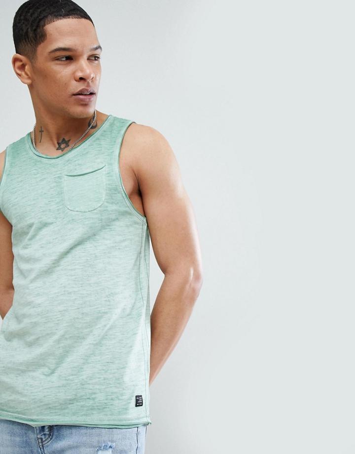 Blend Pocket Tank Green - Green