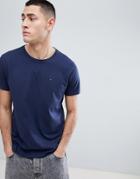 Tommy Jeans Crew Neck T-shirt In Navy - Navy