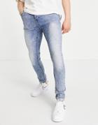 Good For Nothing Skinny Jeans In Light Blue-blues