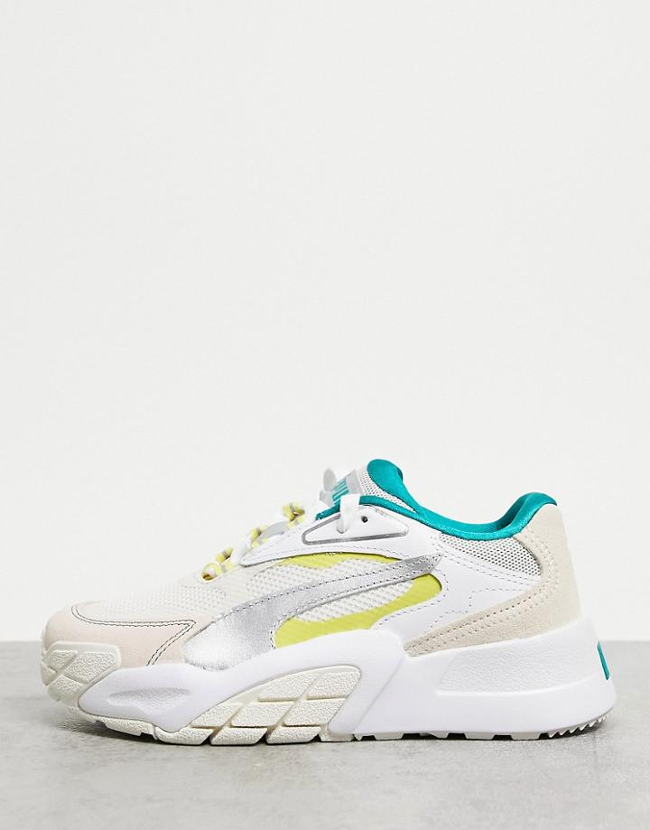 Puma Hedra Sneakers In Pink And Gray