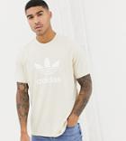 Adidas Originals Trefoil T-shirt In Gray - Gray