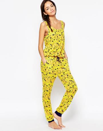Chelsea Peers Bananas Jumpsuit - Yellow