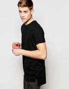 Jack & Jones Longline T-shirt - Black