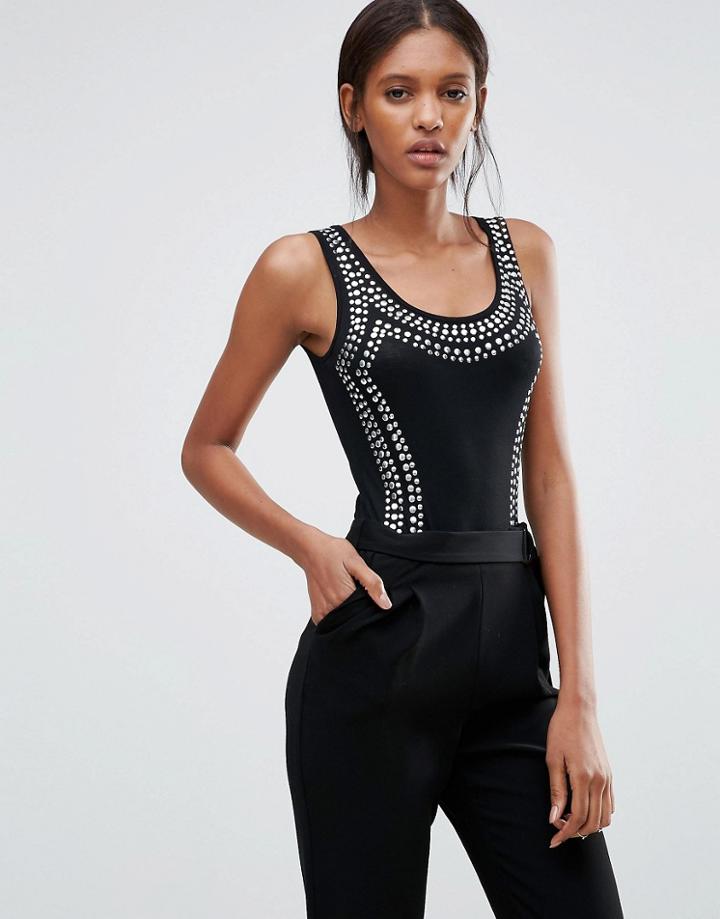 Club L Stud Detail Body - Black