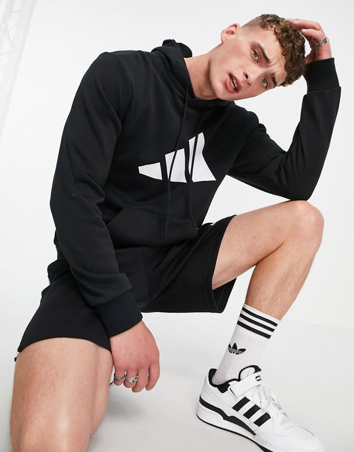 Adidas Training Hoodie With Large Bos Logo In Black