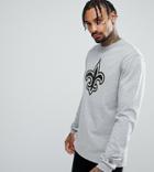 New Era New Orleans Saints Long Sleeve T-shirt Exclusive To Asos - Gray