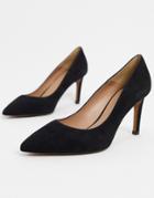 Whistles Cardi Suede Heel In Black