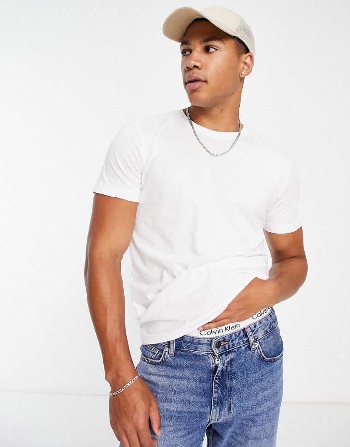 Selected Homme T-shirt In White