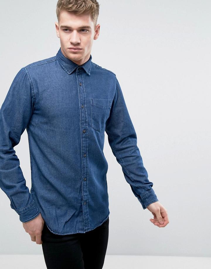 Jack & Jones Denim Shirt - Navy