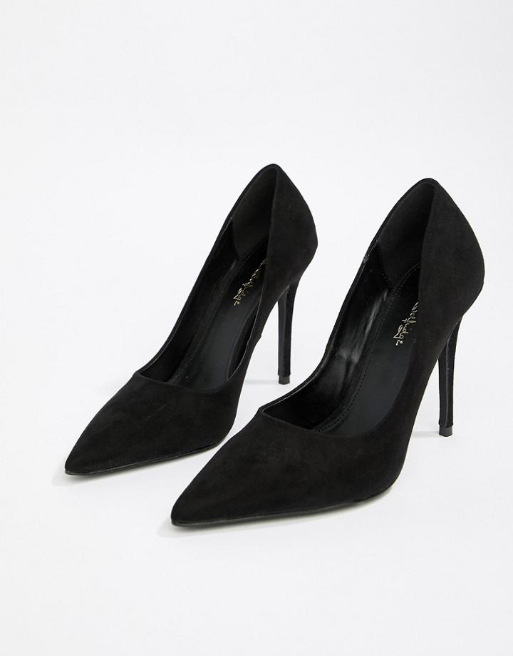 Miss Selfridge Pointed Pumps In Black - Black