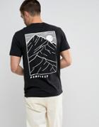 Penfield Jackson Back Print T-shirt Regular Fit In Black - Black