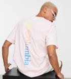 Columbia Unionville Back Print T-shirt In Pink Exclusive To Asos