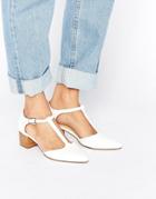 Asos Omari T Bar Shoes - White
