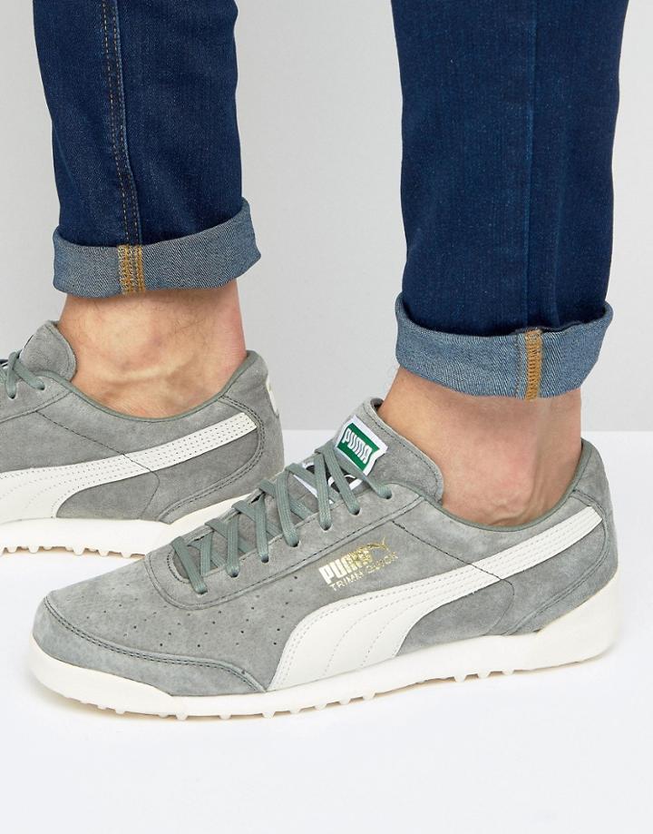 Puma Trimm Quick Mu Sneakers In Green 36229705 - Green
