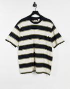 Levi's Stay Loose Fit Gilia Stripe T-shirt In Caviar Black/white
