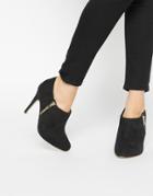 Oasis Zip Side Shoe Boots - Black