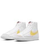 Nike Blazer Mid '77 Vntg Ess Sneakers In White/opti Yellow
