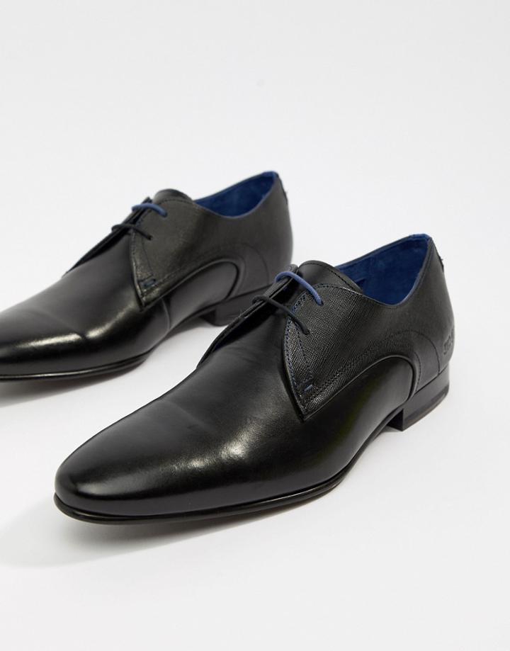 Ted Baker Peair Derby Shoes In Black Leather