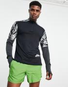 Nike Running Trail Element Dri-fit Long Sleeve Top In Black