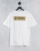 Columbia North Cascades Back Print T-shirt In White/beige