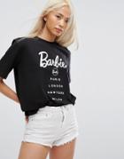 Missguided Barbie City T-shirt - Black