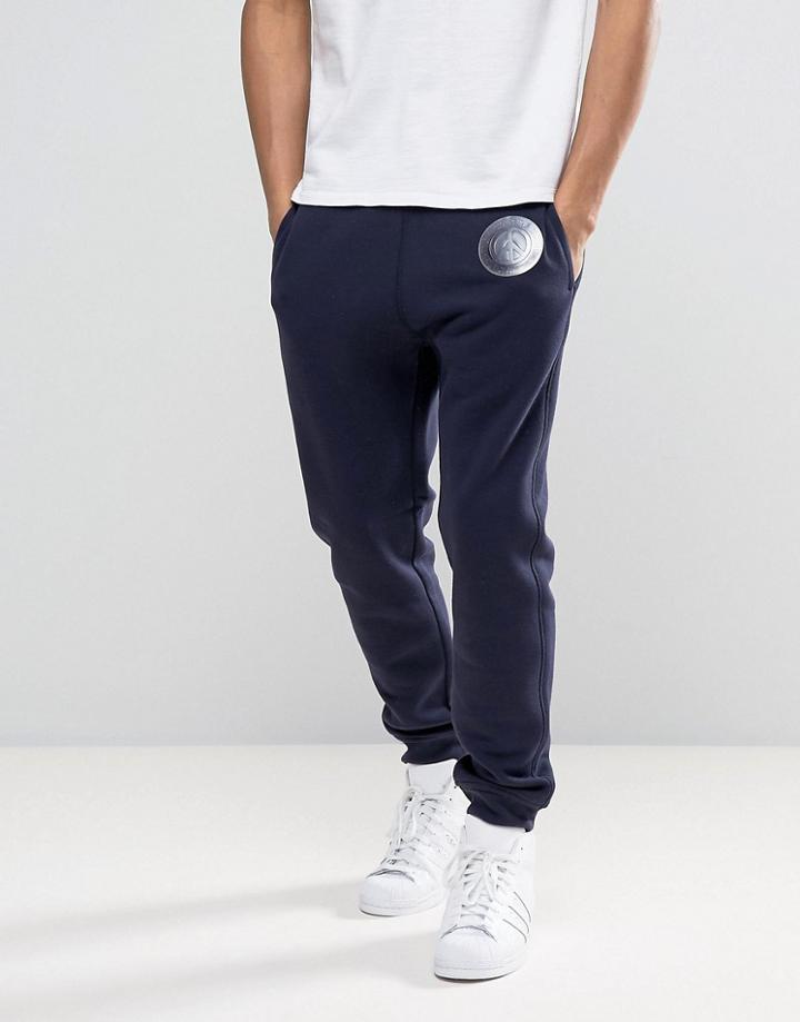 Love Moschino Chest Print Joggers - Blue