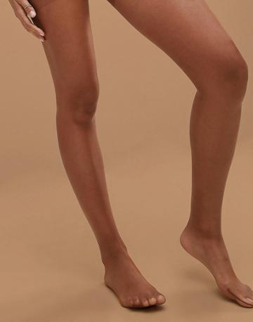 Nubian Skin Glossy 13 Denier Nude Tights In Medium - Beige