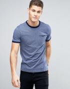 Ted Baker T-shirt With Contrast In Texture - Blue