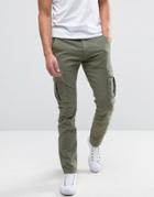 Selected Homme Slim Fit Cargo Pant - Green
