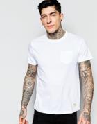Bellfield Plain Pocket T-shirt - White