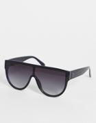 & Other Stories Recycled Visor Sunglasses In Black