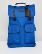 Consigned Twim Pocket Backpack In Blue - Blue