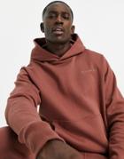 Adidas Originals X Pharrell Williams Premium Hoodie In Burgundy-red