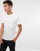 Jack & Jones Premium Crew Neck Stripe T-shirt - White