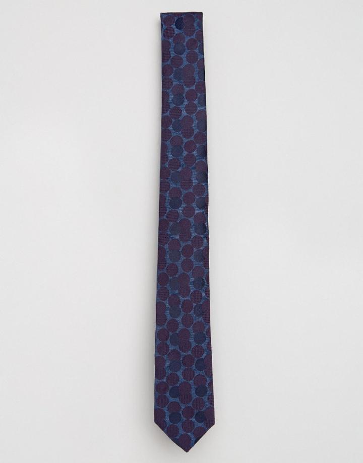 Ted Baker Tie In Spot 5.5cm - Purple