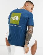 The North Face Box Nse T-shirt In Blue-blues