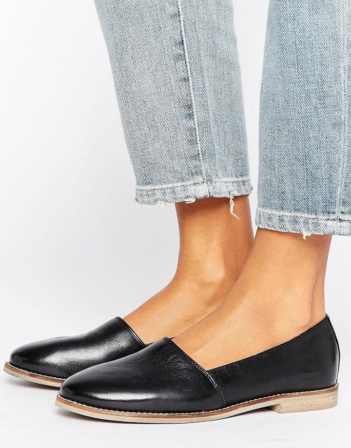 New Look Collapsable Back Loafer - Black