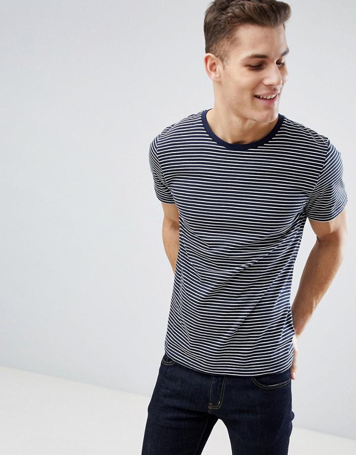Next Stripe T-shirt In Navy - Navy