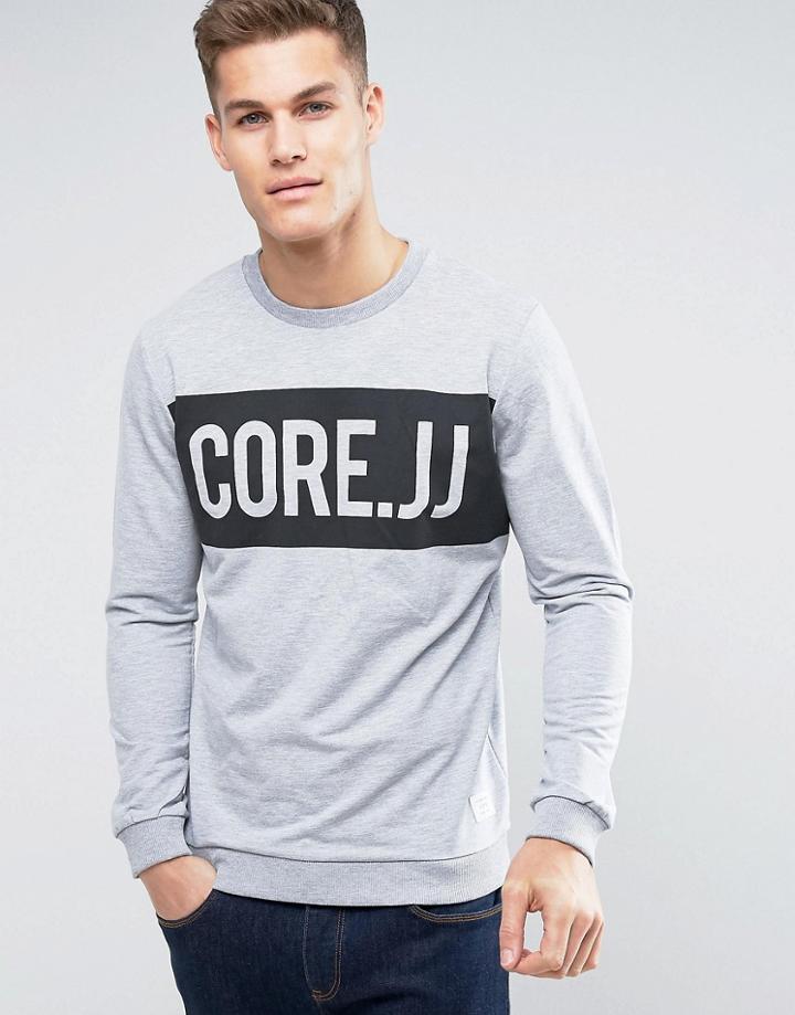 Jack & Jones Core Block Sweatshirt - Gray